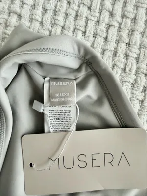 Musera Light Grey Sports Bra Gray Size XS thumbnail 3