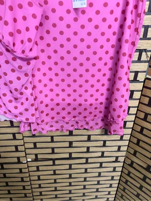 See You Monday Pink Polka Dot Two Piece Skirt Set Size XL thumbnail 4
