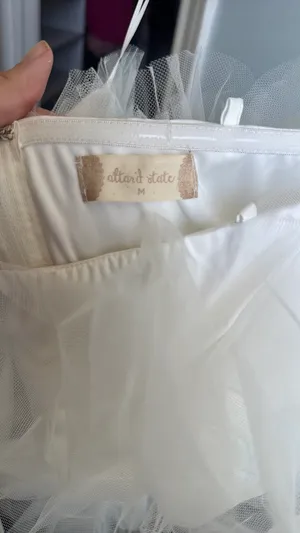 White Tulle Dress Altar'd State Mini Daria  thumbnail 2