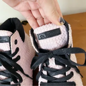 Dr Martens • Maelly WC ankle boot pink waffle texture canvas sneaker flat sole thumbnail 3