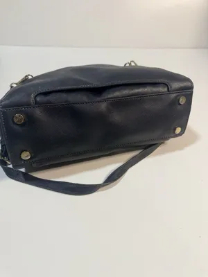Michael Kors Blue Saffiano leather crossbody satchel travel organizer purse bag thumbnail 15