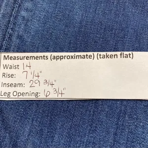 Hudson Flap Pocket Medium Wash Stretch Straight Leg Jean Womens Size‎ 26 HEMMED thumbnail 2