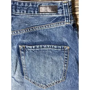 Abercrombie Fitch Denim Mini Skirt Distressed Frayed Raw Hem Blue Size 25 Y2K AF thumbnail 6
