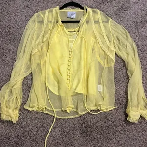 Area Stars Sheer lace long sleeve blouse thumbnail 3