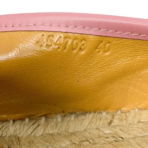 Gucci Guccissima Pink Leather GG Monogram Espadrille Flats EU 40 thumbnail 7