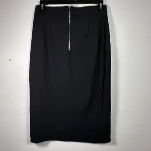 Ookie and Lala Black High Waist Pencil Skirt Front‎ Slit Midi Women's Medium thumbnail 2