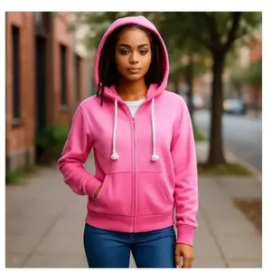 American Eagle Womens Hoodie This Feels Seriously Lived In Zip Up Pink Small NWT thumbnail 12