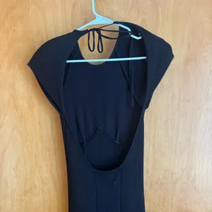 FUTURE COLLECTIVE Backless Black Dress‎ Size XXS thumbnail 3