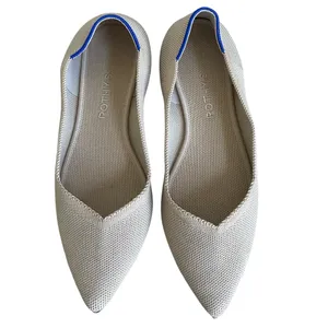 Rothy’s The Point II Knit Flat Ecru Size 10 Neutral Casual Comfy Office Travel thumbnail 2