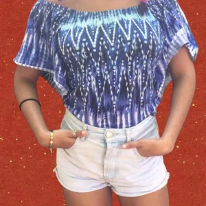 Source Unknown Early 2000s off the shoulder top thumbnail 1