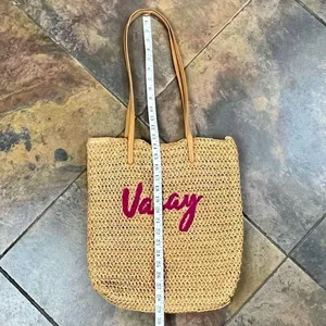 Vacay Beach Tote Bag Brown thumbnail 5