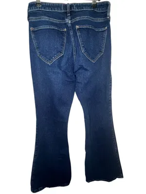 Abercrombie And Fitch Dark Wash Vintage Flare High Rise Denim Jeans thumbnail 5