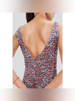 NWT Tuckernuck Natasha mosaic tile v neck maxi dress metallic Large thumbnail 4