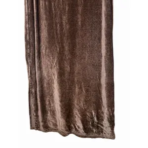 RUSS BERENS Velvet Midi Dress Gothic Whimsigoth Romantic Chocolate Brown Sz XS thumbnail 3