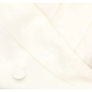 Adrianna Papell Bell-Sleeve Crepe Blazer Pullover Tuxedo Top White 8 thumbnail 3