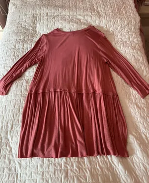 Zenana Premium Pink Tunic Babydoll Tee Size Small thumbnail 3