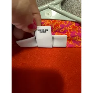 ALEXIS Target Orange‎ Pink Floral Dress Flutter Resort Vacation Feminine Medium thumbnail 6