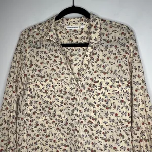 Roller Rabbit Floral Long Sleeve Blouse Size Small thumbnail 5