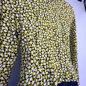 Maeve by Anthropologie Button Ruched Print Long‎ Sleeve Shirt Women's Medium thumbnail 6