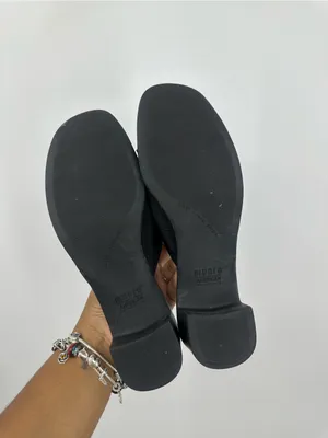 Vintage Y2K Black Block Heel Sandals Women's Size 8 Grunge Whimsical thumbnail 8