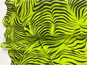 Vintage Y2K Neon Zebra Print 2 Piece Skirt Set Medium Lime Green Festival thumbnail 4