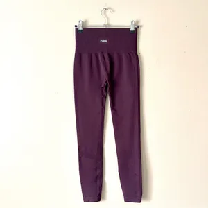 PINK VS | Burgundy High Waisted Leggings Sz S thumbnail 9