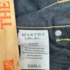 Martha Stewart mid rise cropped flare jean night indigo size 10 inseam 25.1/2 thumbnail 6