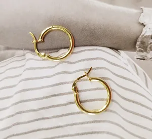 Set Of 2 Pair Sterling Silver Huggies In Gold Plating thumbnail 5