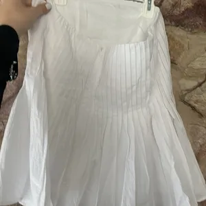 Commense Cotton Pleated Strapless Peplum Top size M thumbnail 4