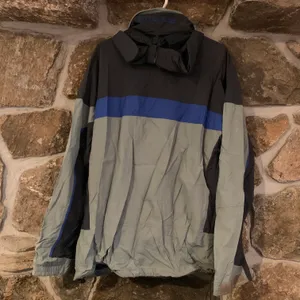 Grey/Blue Thick Zip Up Windbreaker Material Boulder Ridge Jacket thumbnail 4