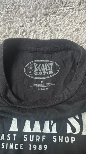 K coast surf shop tshirt Black Size M thumbnail 3