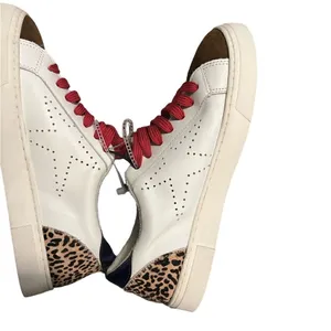 Steve Madden Rezume leather calf hair cheetah print sneakers thumbnail 7