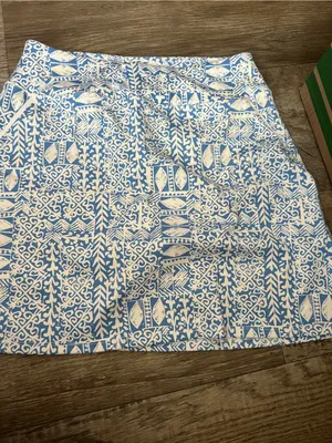 Sigrid Olsen golf Blue and White Printed Women’s Skort thumbnail 2