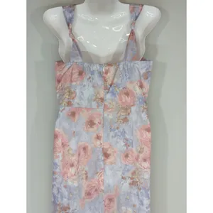 Cider Illusion Multicolor Floral‎ Ruched Midi Dress SMALL NWT Cocktail Party thumbnail 7
