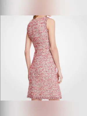 Ann Taylor Petite Textured Tweed Shift Dress size 6t NWT thumbnail 2