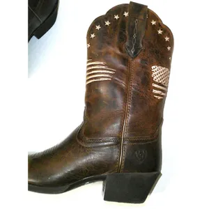 New NWT NIB Womens 7.5 Ariat Boot Western Distressed Heritage Liberty Leather thumbnail 3