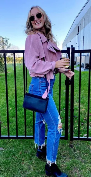 Nasty Gal Pink Corduroy Jacket thumbnail 1