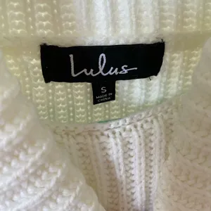 Lulus Freethinker Cream Fringe Cropped Sweater thumbnail 8