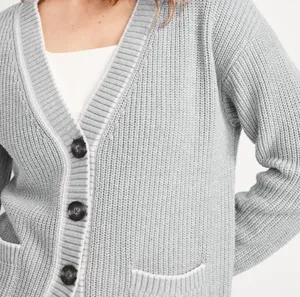 Old Navy Relaxed Cardigan Sweater, Size Medium, Crème De La Crème thumbnail 5