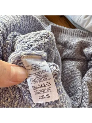 LOFT Light Blue Mock Sweater Size Medium thumbnail 3