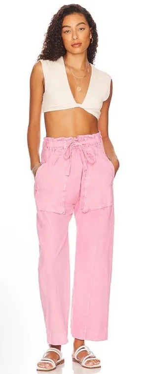 Free People Sky Rider Straight Leg in Rosebloom thumbnail 1
