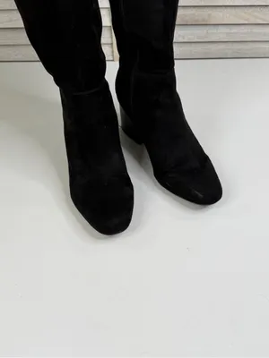 A2 by Aerosoles Black "Condominium" Faux Suede/Nylon Knee High Riding Boot-8.5 thumbnail 6
