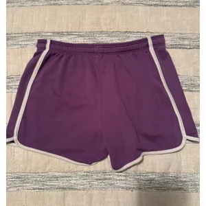 Under Armour Womens Purple Running Shorts White Trim Drawstring Size Small thumbnail 9