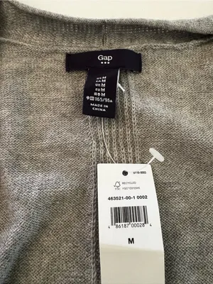 GAP Olive and Gray Striped Long-Sleeve Knit Shirt thumbnail 6