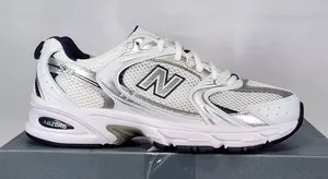 Women's size 11/Mens size 9.5 New Balance 530 white blue silver thumbnail 1