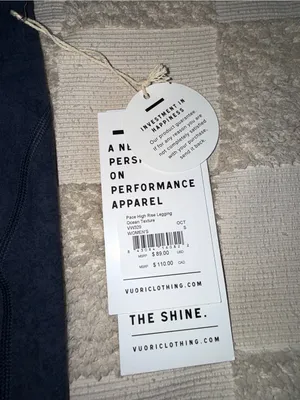 NWT Vuori Pace High-Rise Legging in Ocean‎ Texture size S thumbnail 2