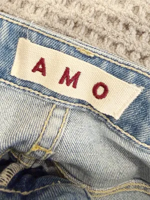 AMO Chloe Cropped Jeans in Forever Young‎ Wash size 24 Straight Leg Ankle thumbnail 5