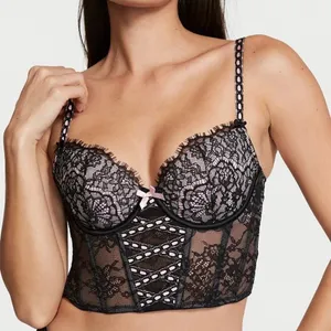 Victorias Secret Dream Angels Lightly-Lined Heritage Ribbon Slot Bra top M-DD thumbnail 2