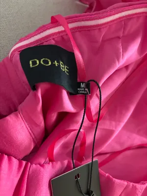 Strapless Ruffle Dress Pink Size M thumbnail 3