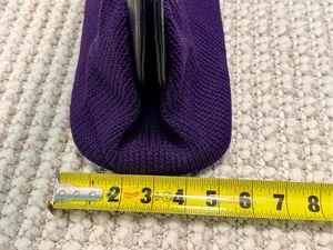 The Sak Original Vintage crochet medium shoulder bag in plum purple thumbnail 9
